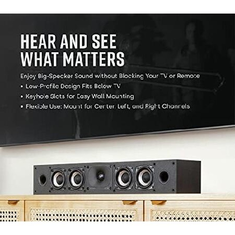 ポークオーディオ POLK AUDIO Monitor XTシリーズ スリムセンタースピーカー マットブラック MXT35 | LINEブランドカタログ