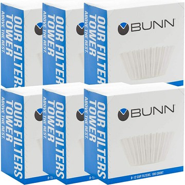 [3美國直購少量現貨] BUNN 咖啡濾紙 21.6cm 100入x6盒 適 8-12杯 美式咖啡機濾紙 蛋糕型 Coffee Filter _CC2