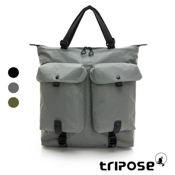 tripose REFLEC微皺尼龍肩背後背軍盔包-大
