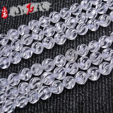 瓜珠手鏈項鏈飾品配件天然白水晶