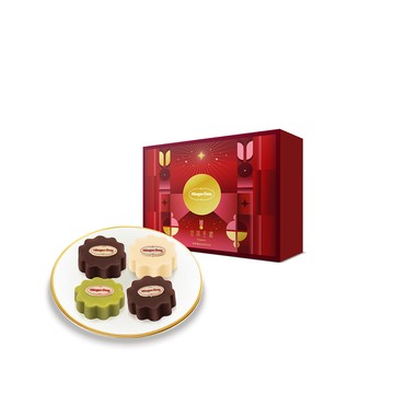 【哈根達斯 Haagen-Dazs】1盒88折/多盒優惠★璀璨星願 冰淇淋月餅禮盒 (中秋禮盒) *請備註到貨時間*