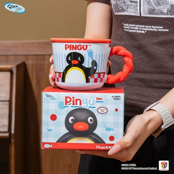 新上架👉Pingu企鵝馬克杯 新款女高顏值水杯家用喝水陶瓷杯咖啡杯生日禮物交換禮物 送朋友禮物