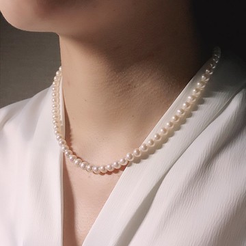 輕奢珠寶.璀璨耀人 天然珍珠圓珠項鍊 | 送禮