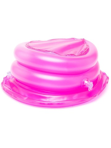 Moschino - pipe-panels bucket hat - women - PVC - One Size - Pink