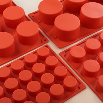 圓柱形網紅法式慕斯蛋糕夾心硅膠布丁果凍甜品的模具烘焙家用商用