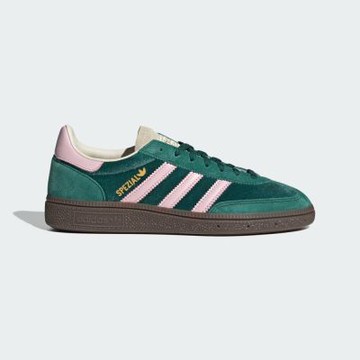 Adidas Handball Spezial W [JI2648] 女 休閒鞋 經典 復古 德訓鞋 麂皮 焦糖底 綠粉