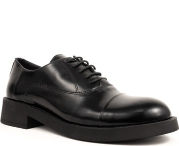 SERGIO MORETTI BLACK CASUAL CLOSED LOAFERS 黑色女款鞋子