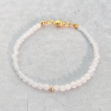 【日本製】14KGF・丹泉石細緻手鍊，淨化身心・療癒・積極轉變