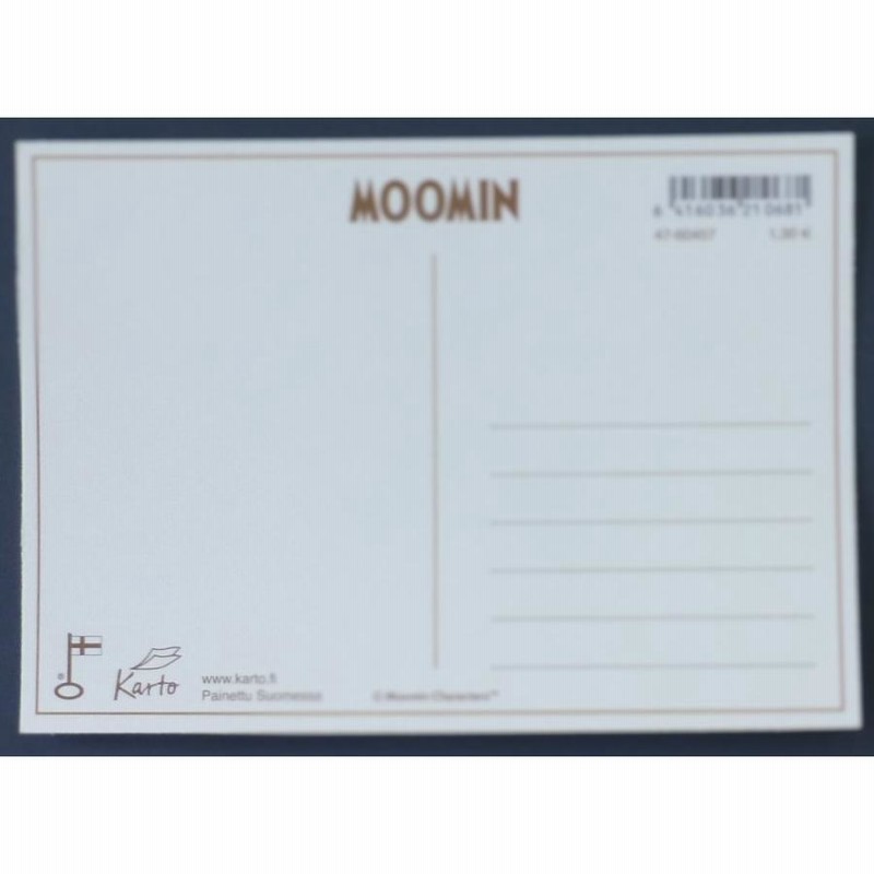 楽天市場】MOOMINムーミンポストカード Karto カールト