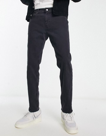 Hollister 90s knee rips slim fit jeans in black wash
