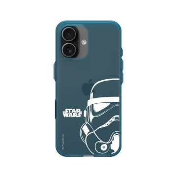 iPhone 17 Clear (相機按鈕) 夜幕藍 - 迪士尼-星際大戰 Star Wars - 星際大戰 – 風暴兵白線條