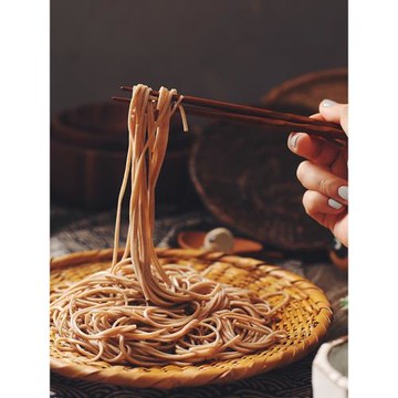 不可居無竹。日式餐具盤子蕎麥面盤圓形創意家用精品竹編天婦羅