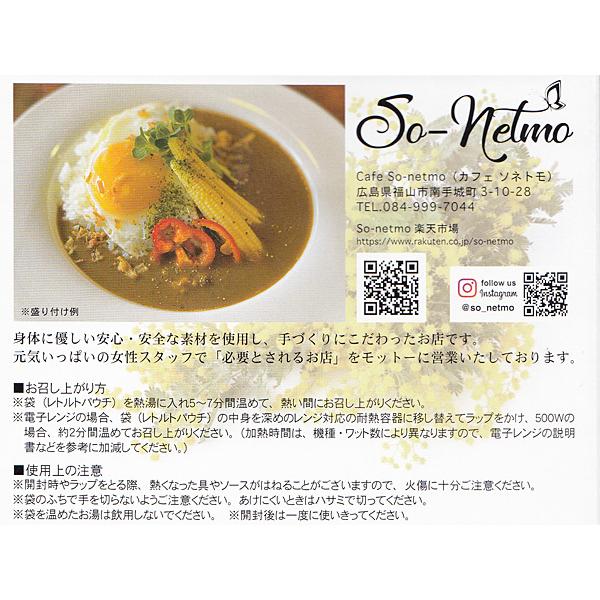 高級国産牛カレー レトルト スパイシーカレー 200ｇ×10袋 ビーフカレー 福山 ギフト プレゼント So-netmo ソネトモ  税率8％