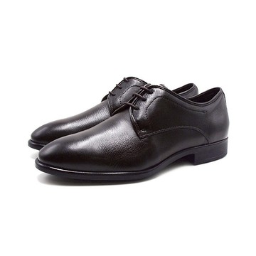 Sollu 巴西專櫃3孔經典素面綁帶皮鞋 男鞋-巧克力黑