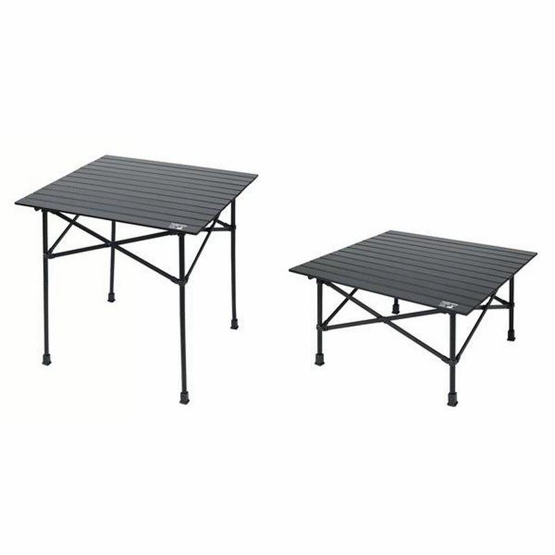 折りたたみ式アウトドアテーブル ブラック 4985155213658.jpg