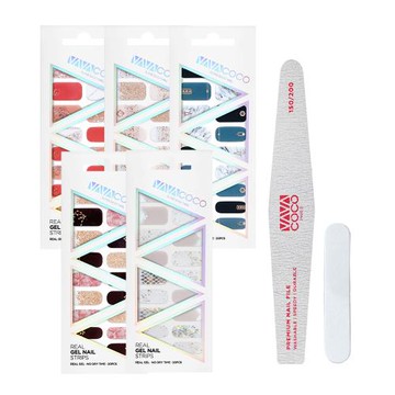 VAVACOCO光感凝膠美甲貼片超值美麗組