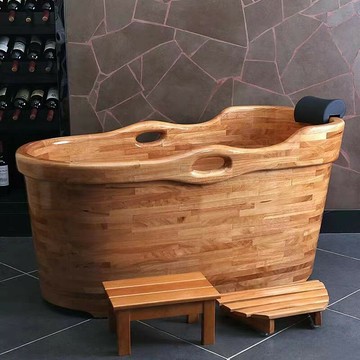 免運/公司貨 浴桶 木桶 雅仕嘉橡木成人泡澡桶加厚洗澡桶大人木桶浴缸家用豪華 可開發票 全館五折 工廠現貨直銷 新品特價 z11041