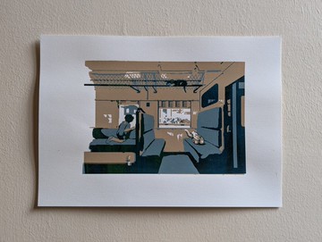 像素藝術與絹印 (泰國鐵道之旅)