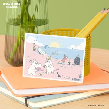 姆明插畫明信片 -  海邊嬉戲 231822