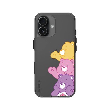 iPhone 17 Clear (相機按鈕) 酷墨灰 - Care Bears - 疊疊樂
