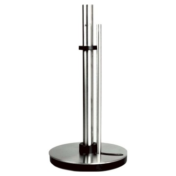 ZACK 316不鏽鋼桌上型紙巾架 拉絲 D16*H32 (桿長26.1cm)  銀色  1個