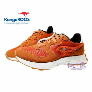 KangaROOS美國袋鼠鞋 孫腫來了聯名款 男鞋 時尚經典1984款 NEWTRO復古潮流 運動鞋 [KM21212] 橘【巷子屋】