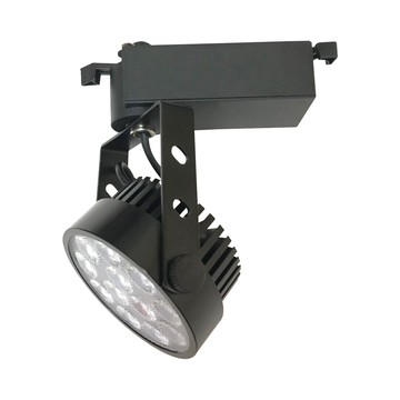 12W LED現代軌道燈黑色
