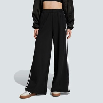 ADIDAS ORIGINALS 愛迪達 阿迪達斯 三葉草 女運動長褲-黑色 3 S WL PANT FT-IY7255