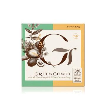 GREENCONUT綠果｜雙色瑞豆豆皂 控油調理-120g