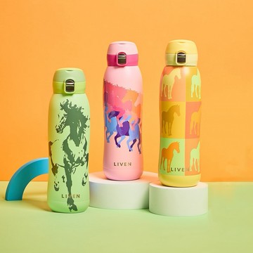 [快速出貨]【乾唐軒ACERA】新品上市 | 躍動保溫杯 / 雙層不銹鋼 / 馬年主題 / 便攜拉環蓋 / ３色 780ml