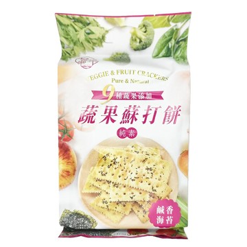 蘇打餅 饗樂吧 九種蔬果鹹香海苔蘇打餅 224g