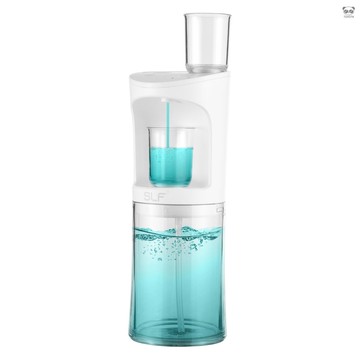 電動漱口水機 免接觸式自動漱口液分配器 530ml/18fl.oz容量 帶2個磁吸漱口杯 3檔出液量 內置2000mAh