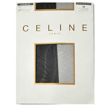 CELINE 賽琳優雅品牌高密度編織SCY著壓設計絲襪(黑色59/M-L)