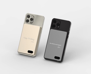 磁吸鋁合金行動電源禮盒|客製化鐫刻|超薄0.8cm|5千mAh|台灣製造