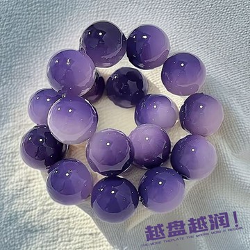 🤩熱賣⚡台灣出貨⚡新款藍莓飄花菩提手串真品學生繞指柔盤玩佛珠念珠菩提子情侶文玩手串
