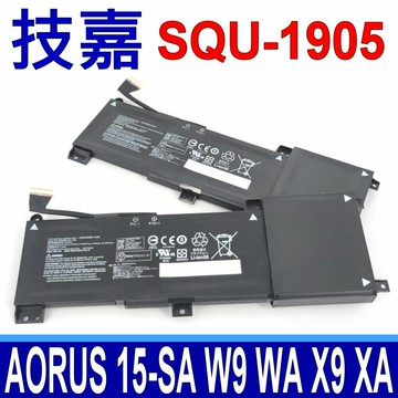 技嘉 GIGABYTE SQU-1905 原廠電池 SQU-1904 Aorus 15-XA 15-WA 15-SA 15-W9 15-X9