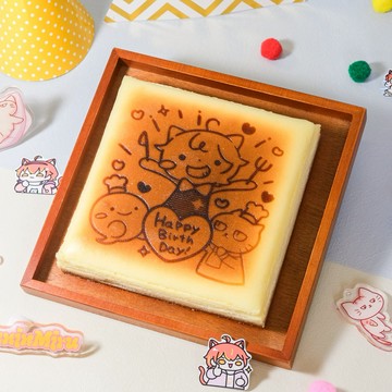 (🚐快速出貨)ChizUP!【正方形】杏仁咪嚕的生日起司蛋糕/閨蜜/BFF/生日蛋糕