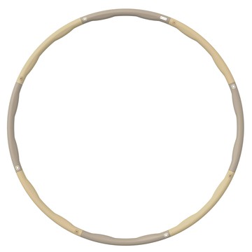 EGOJIN 柔軟指壓可拆式呼拉圈  棕金色  1200g  1個