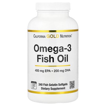California Gold Nutrition, Omega-3 魚油，Vivomega 甘油三酯，1,000 毫克，240 粒魚軟凝膠