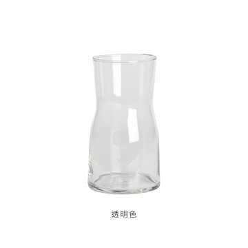 【好物良品】INS風雙色漸變手工玻璃花瓶 花藝花器 插花裝飾品 桌面餐桌擺飾-透明色