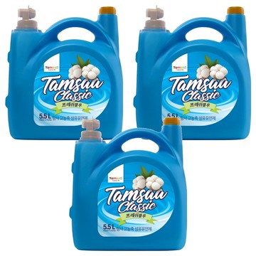 Tamsaa 高濃縮衣物柔軟精 清新棉花香  5.5L  3桶