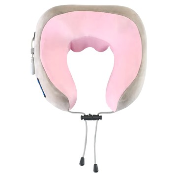 MRF 健身大師 溫揉午睡U型按摩枕  HY-669  粉色