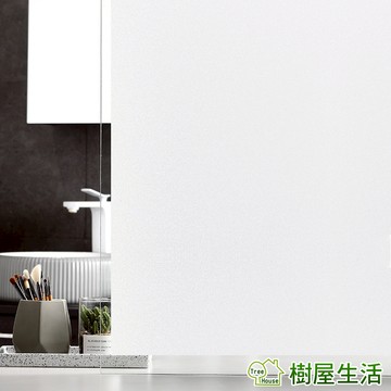 白磨砂靜電玻璃貼 〔GTP322〕45X200CM 靜電貼 防水窗貼 磨砂玻璃貼 不透明 無膠設計 重複撕貼 防曬抗熱