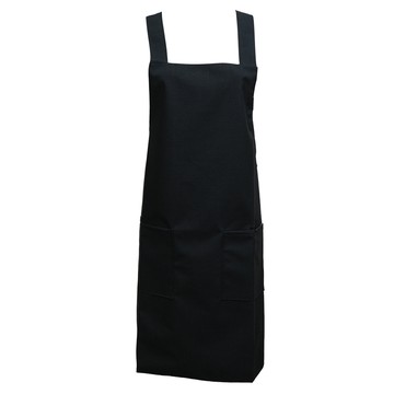 素色防水二口袋圍裙-4件