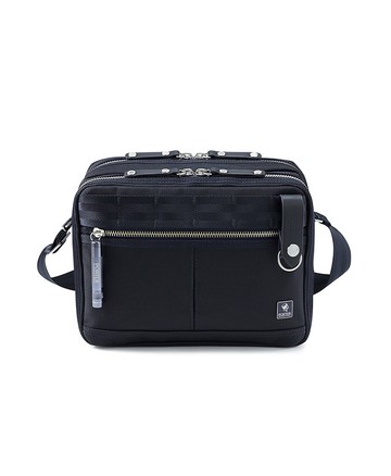 【PORTER INTERNATIONAL】NEW HEAT 斜肩包 (黑色/深藍色) 11717-003