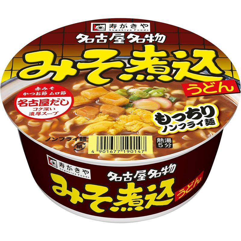 寿がきや カップみそ煮込うどん 106g×12個