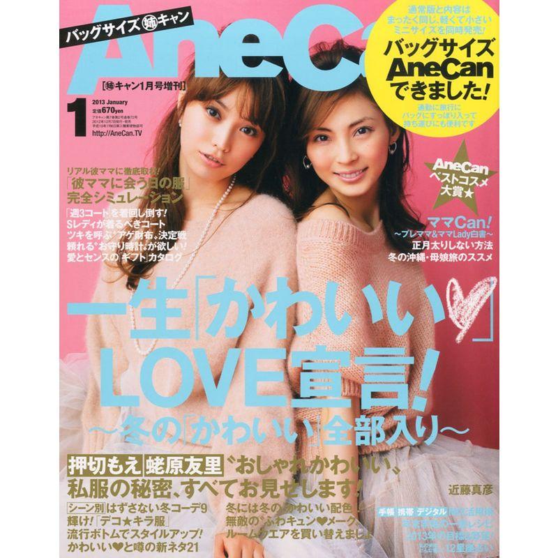 バッグサイズAneCan (アネキャン) 2013年 01月号 雑誌