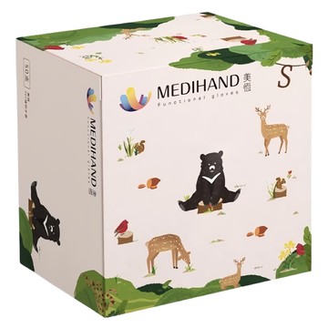 MEDIHAND 美恆 PVC透明手套 彩繪 Set 無粉 低過敏 雙手共用  50個  2盒