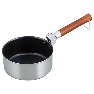 FREIZ 和平 鍋 適用IH爐 兼容IH  14cm  銀色 + 咖啡色  1個