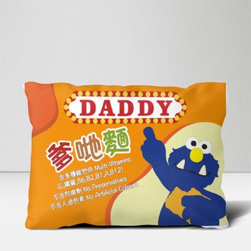 【文藝士多】爹哋麵抱枕│居家生活 禮品 禮物 擺設